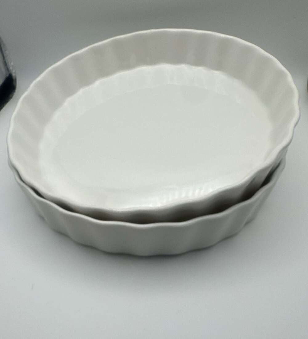 VTG. Ceramic 9" Round Tarte Pan, Japan